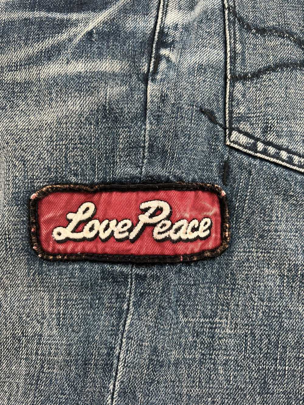 roarguns Roarguns Love Peace Denim Jeans - image 5