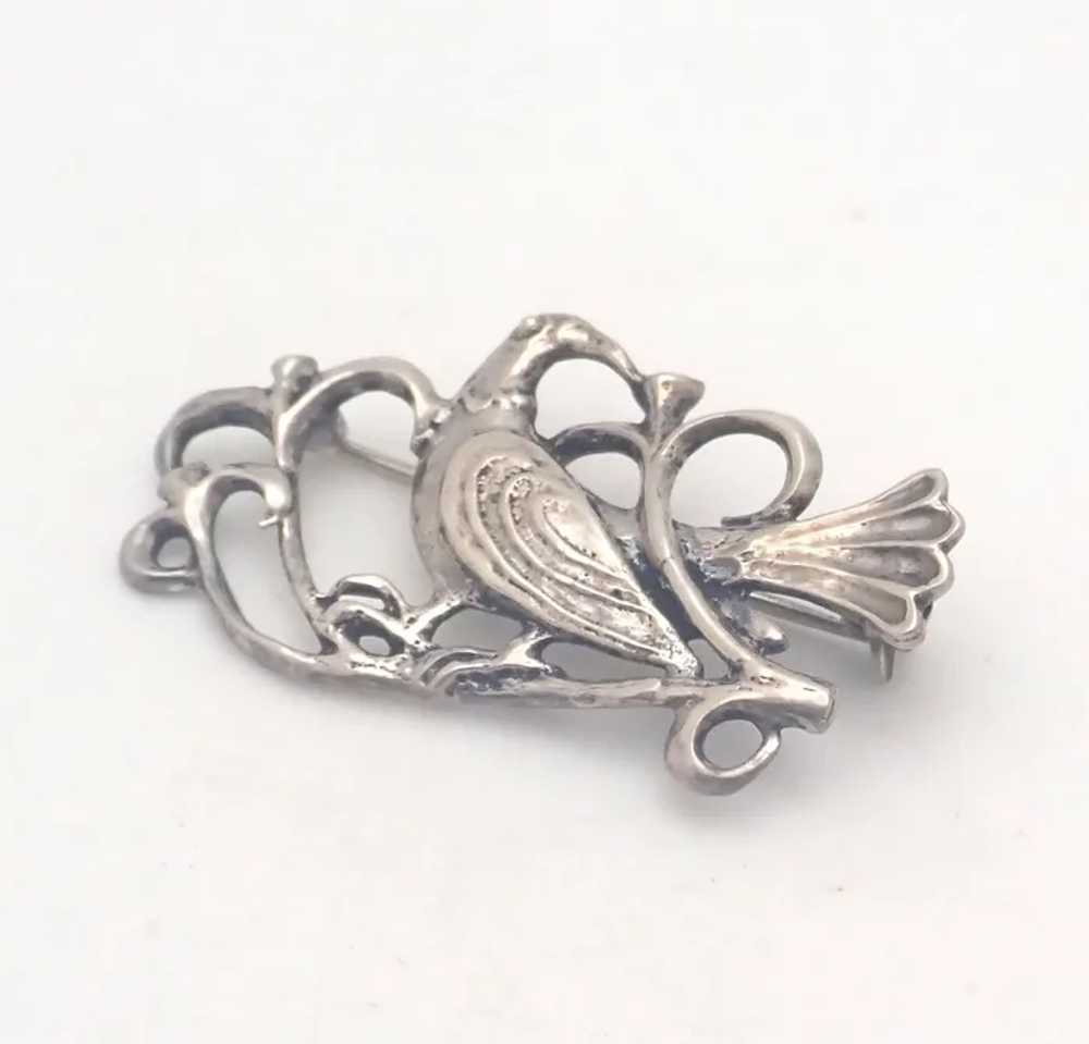 French Silver Pheasant Pin-  Toulhoat - image 3