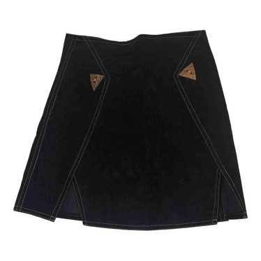 Velvet skirt - Smooth velvet skirt A-line cut Hig… - image 1
