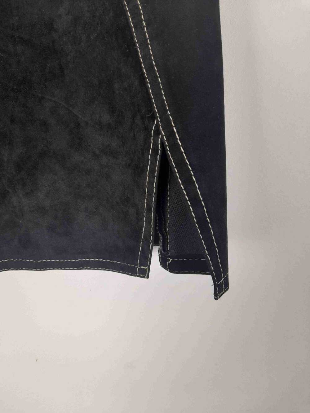 Velvet skirt - Smooth velvet skirt A-line cut Hig… - image 2