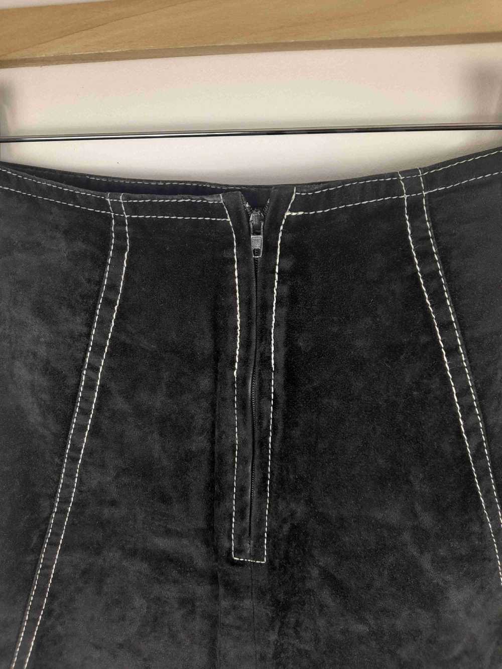Velvet skirt - Smooth velvet skirt A-line cut Hig… - image 4