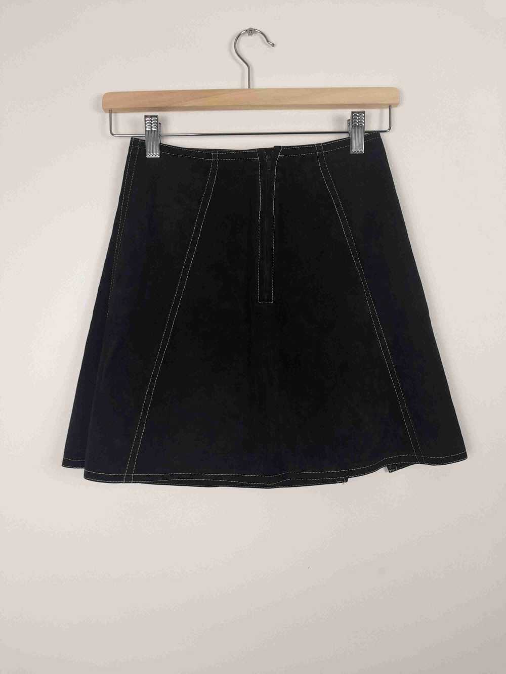 Velvet skirt - Smooth velvet skirt A-line cut Hig… - image 5