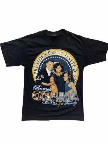 Barack Obama and the 1st Family Rap Tee Style Tsh… - image 1