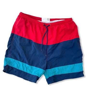 90s Jockey Colorblocking swimming Trunks (Mens XL) - image 1