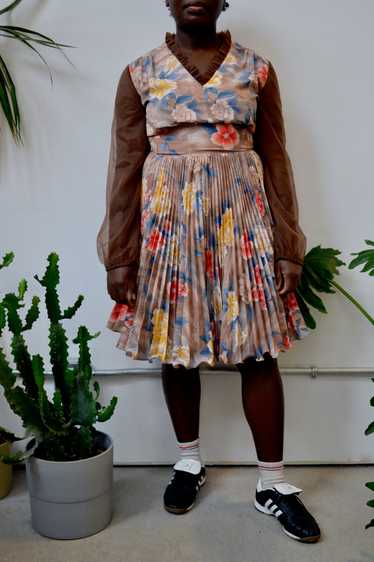 Seventies Blossom Dress - image 1