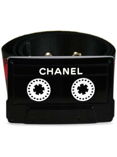 CHANEL Pre-Owned 2004 Cassette Tape belt - Black
