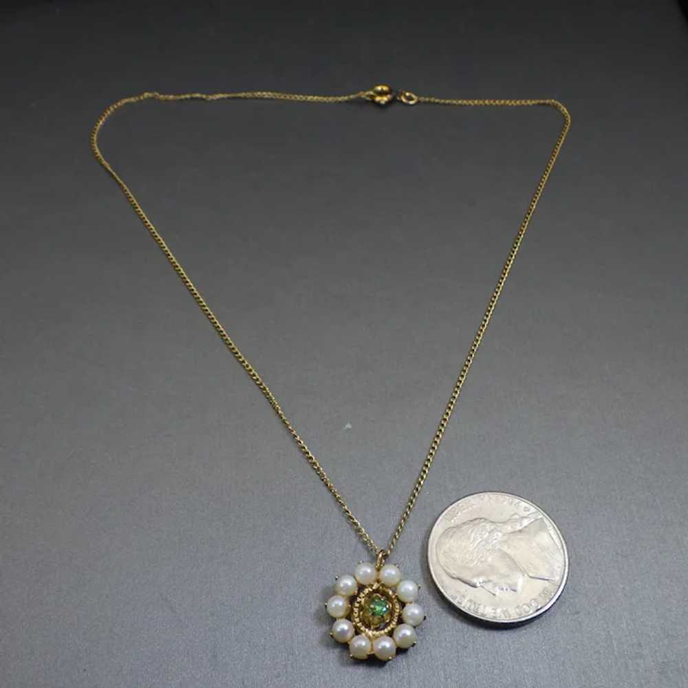 Vintage 1960s Child's Pendant Necklace, Genuine C… - image 6