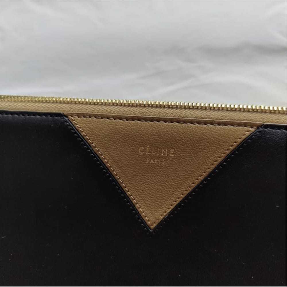 Celine Triangle leather clutch bag - image 3