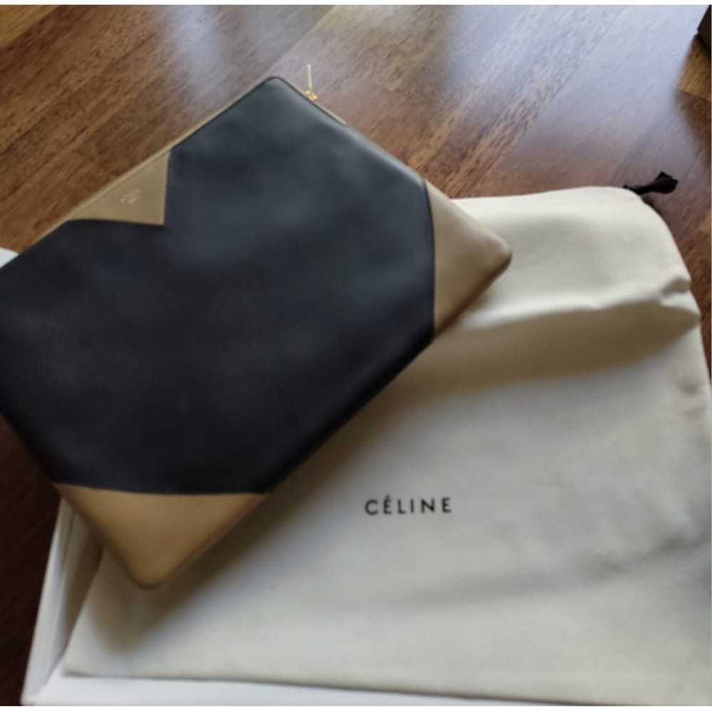 Celine Triangle leather clutch bag - image 4