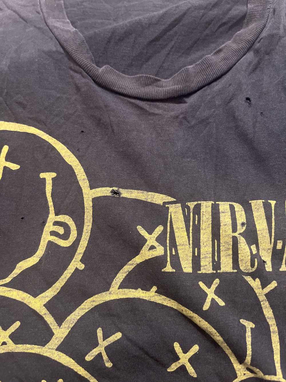 Nirvana × Rock T Shirt × Vintage Nirvana Nevermin… - image 8