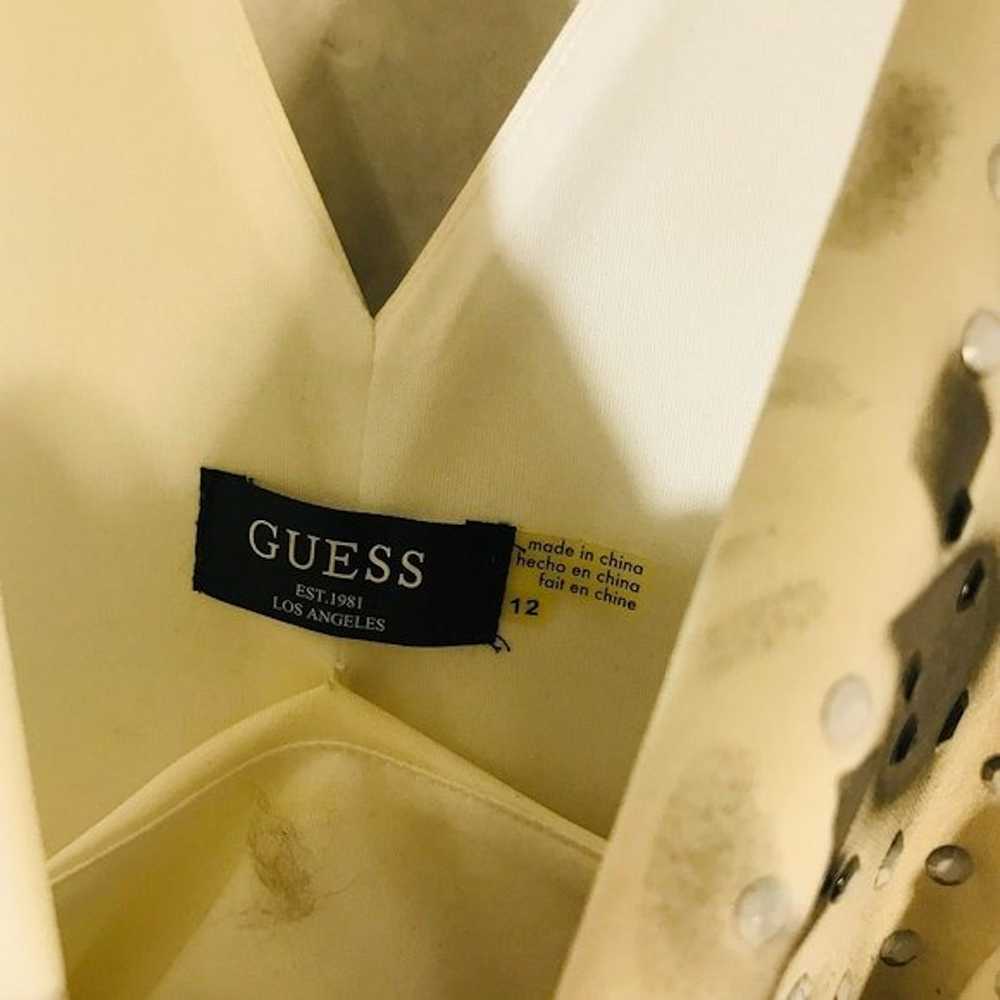 Custom × Guess Guess Dress Size 12 Black White Cu… - image 4