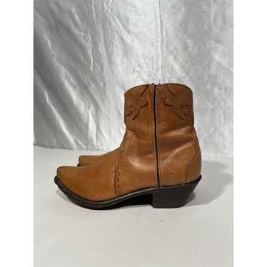 Durango Durango Tan Leather Shorty Western Boots … - image 1