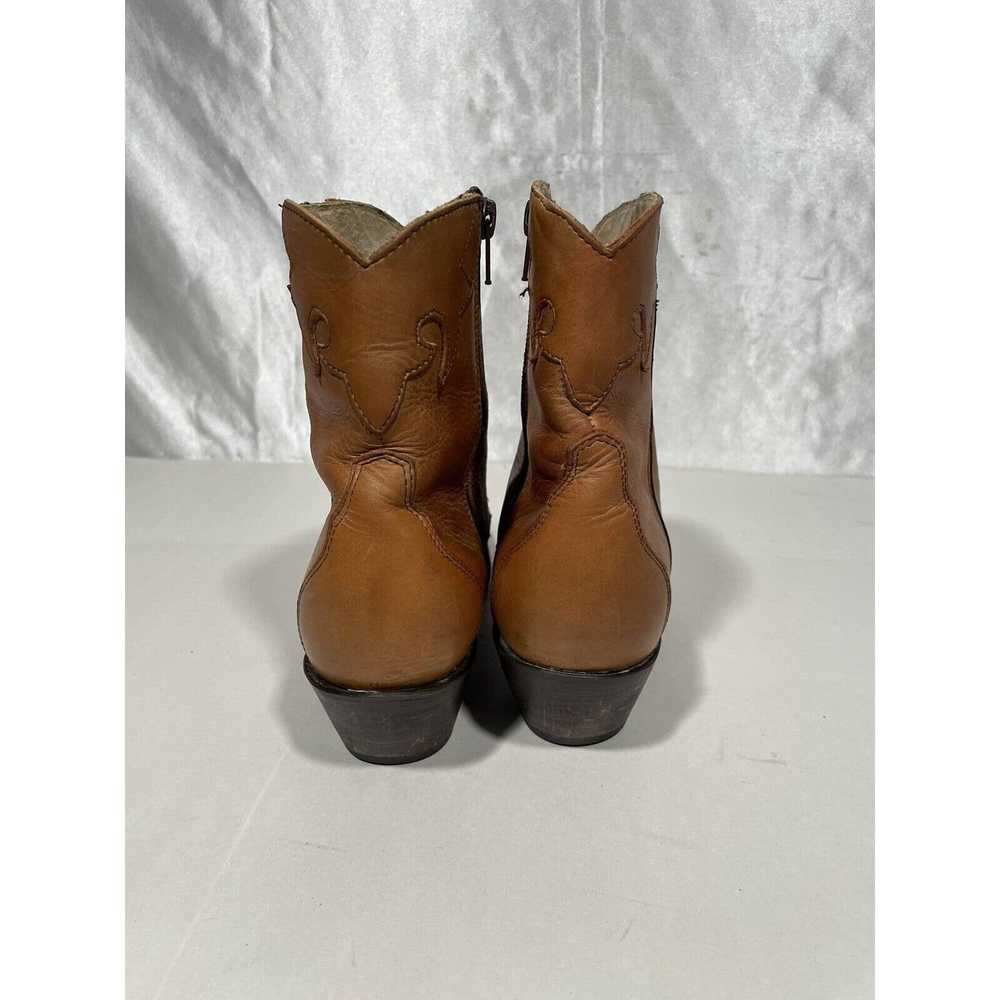 Durango Durango Tan Leather Shorty Western Boots … - image 5