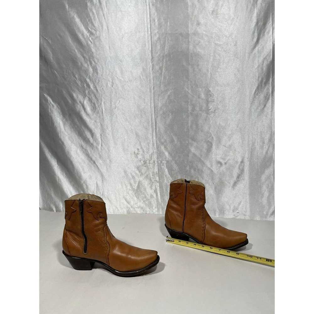 Durango Durango Tan Leather Shorty Western Boots … - image 6