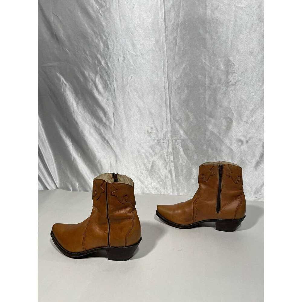 Durango Durango Tan Leather Shorty Western Boots … - image 8