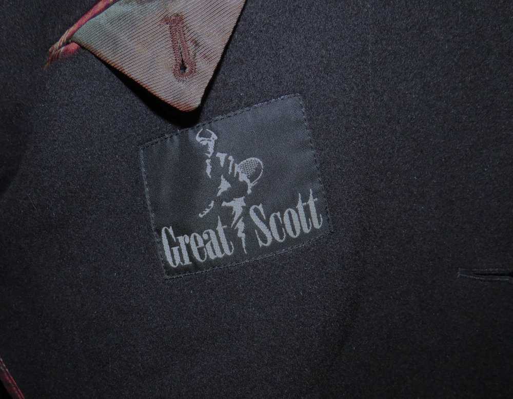 Other Great Scott Angora Blend Black Brushed Flan… - image 12