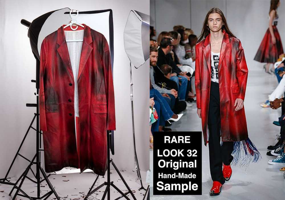 Calvin Klein 205W39NYC × Raf Simons Leather Coat … - image 2