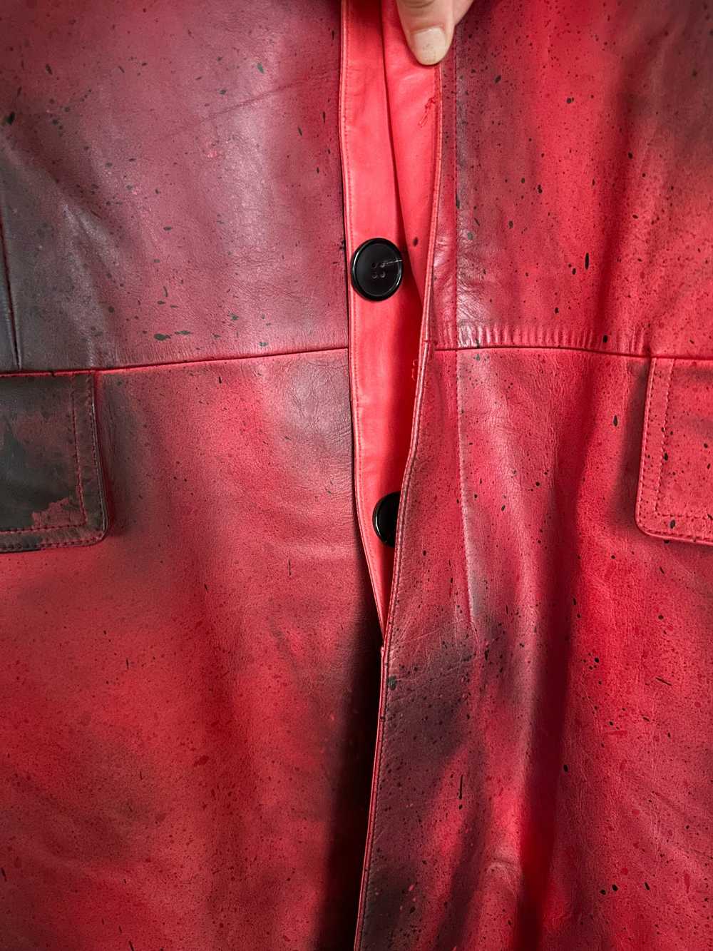 Calvin Klein 205W39NYC × Raf Simons Leather Coat … - image 6