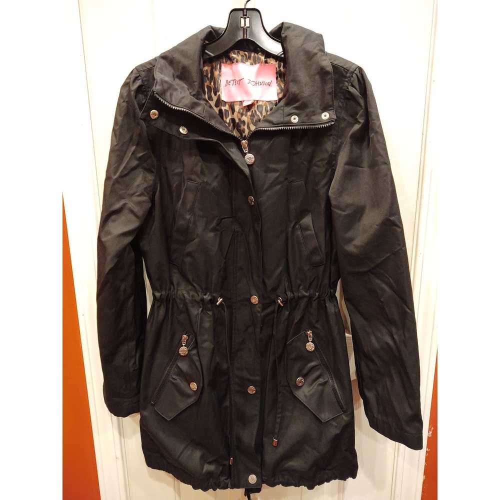 Betsey Johnson Betsey Johnson Hooded Rain Jacket … - image 1