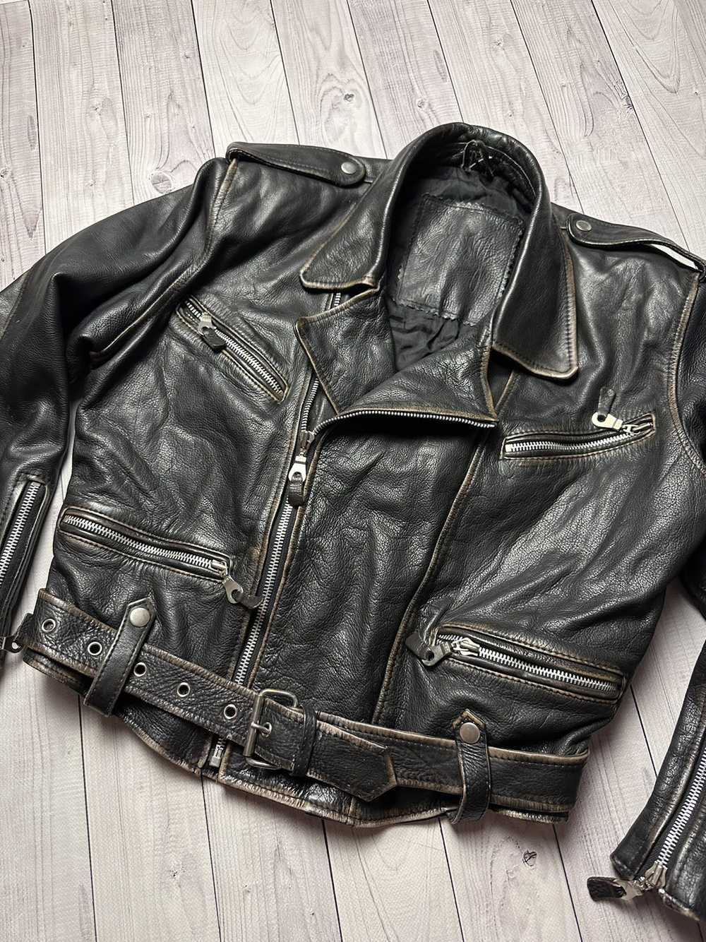 Leather Jacket × Streetwear × Vintage Vintage nat… - image 2