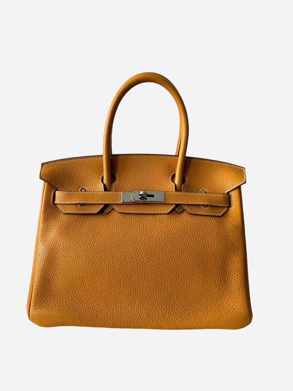 Hermes Hermès Mustard Clemence Birkin 30 - image 1