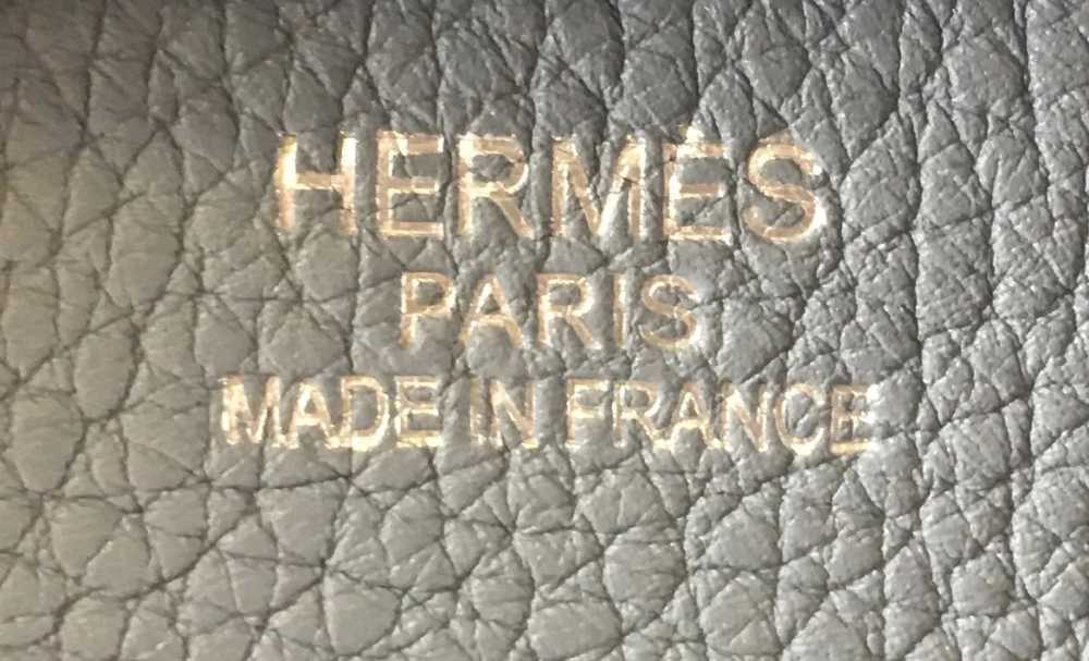 Hermes Hermès Blue Lin Togo Leather Birkin 35 - image 9