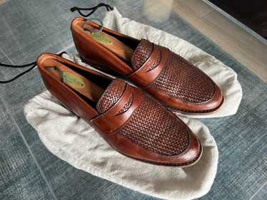 Allen Edmonds Lake Bluff - Walnut Brown Woven Cal… - image 1