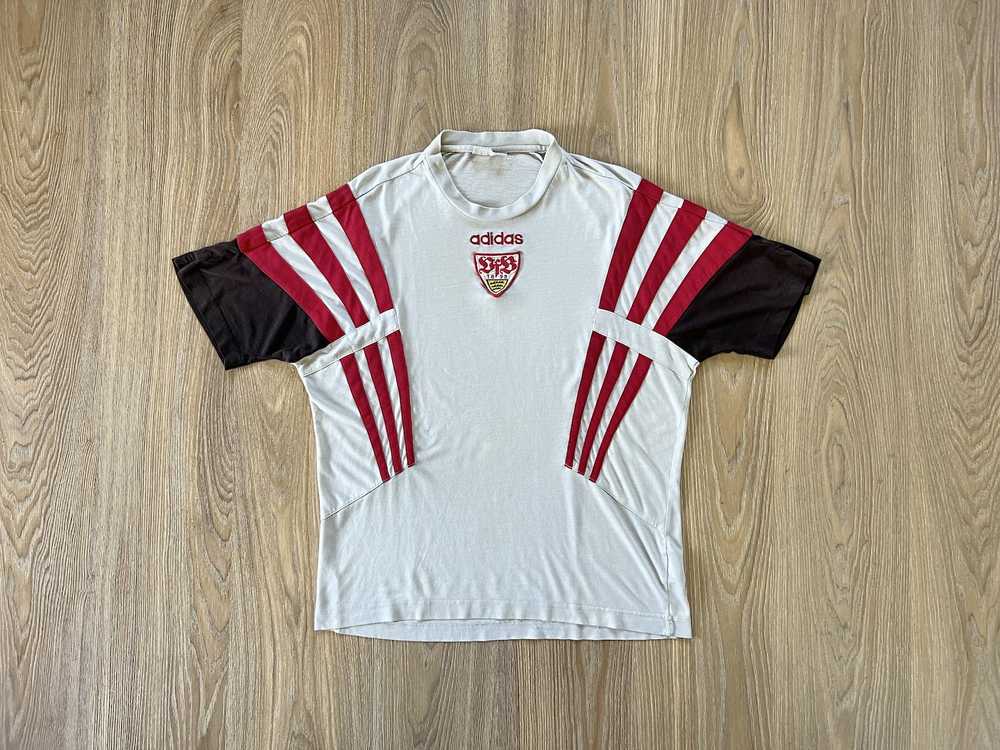 Adidas × Soccer Jersey × Vintage Rare Adidas Stut… - image 1