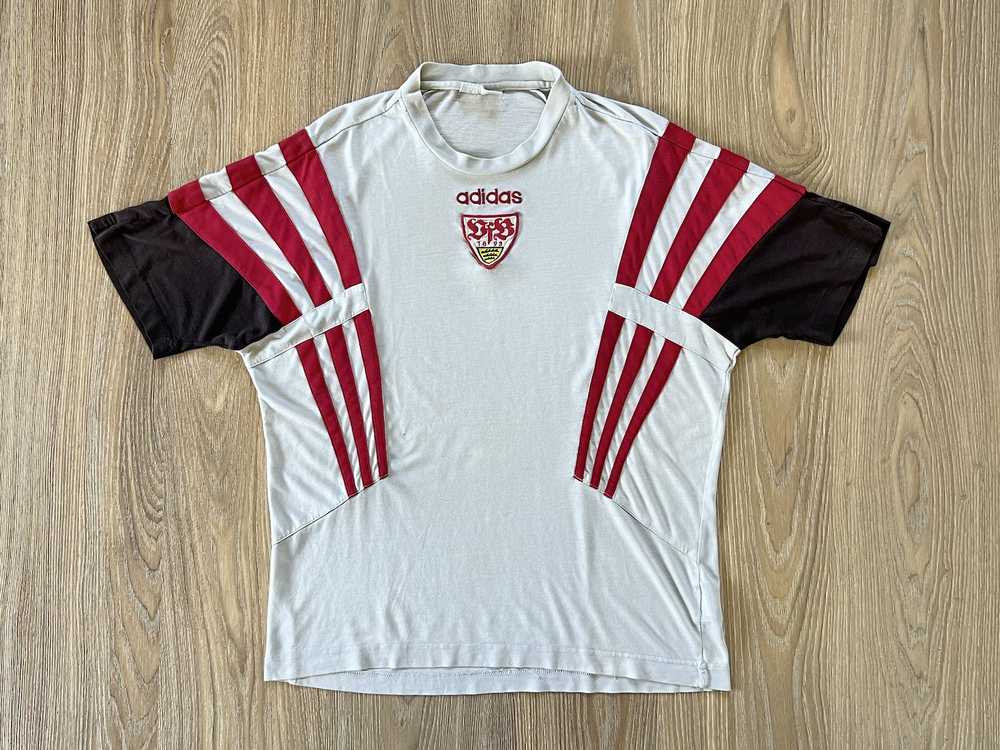 Adidas × Soccer Jersey × Vintage Rare Adidas Stut… - image 2