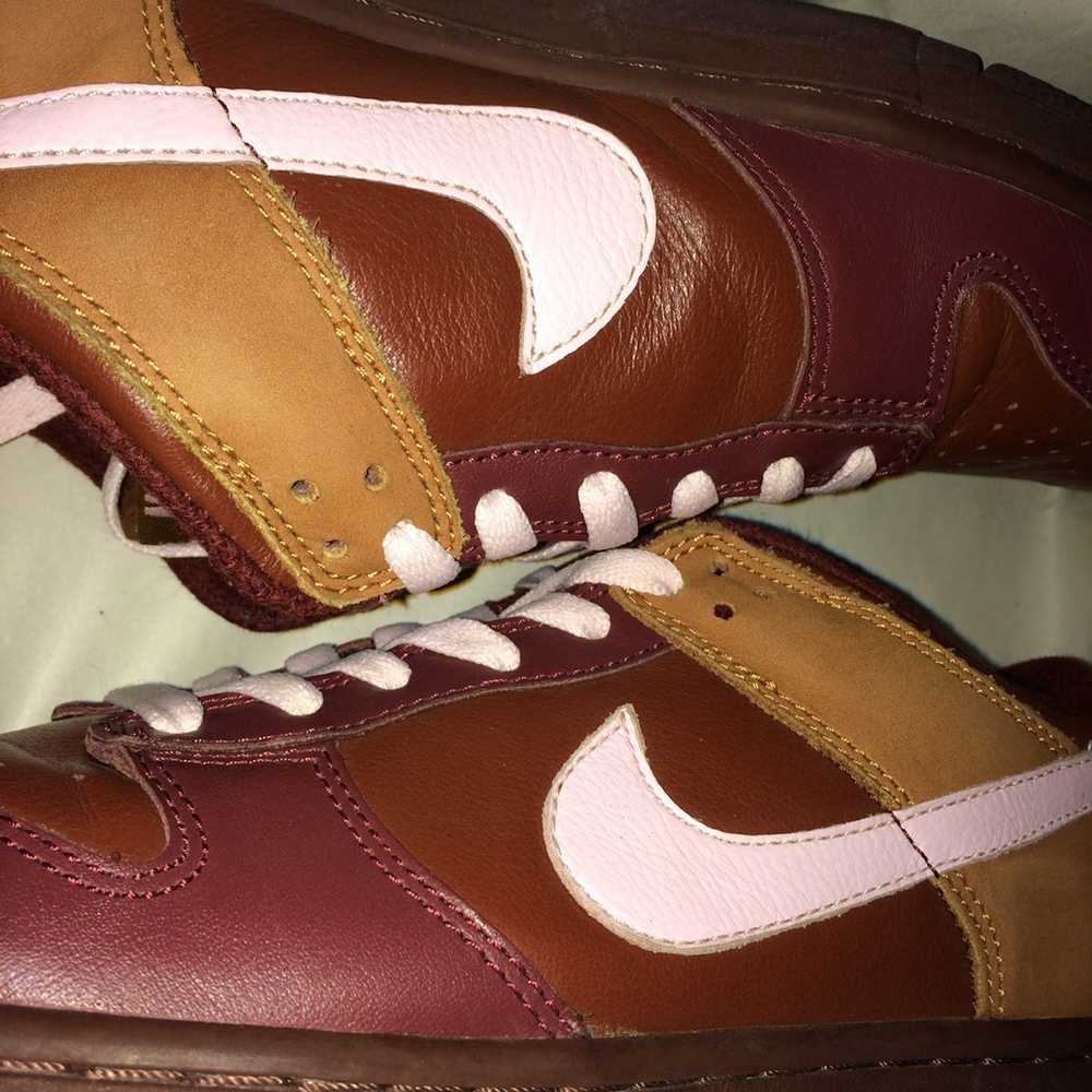 Nike × Vintage Nike Dunk Low Brown Stain Pink Ice… - image 12