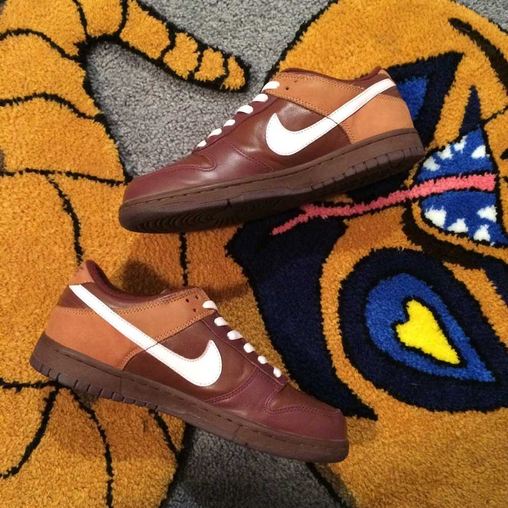 Nike × Vintage Nike Dunk Low Brown Stain Pink Ice… - image 3