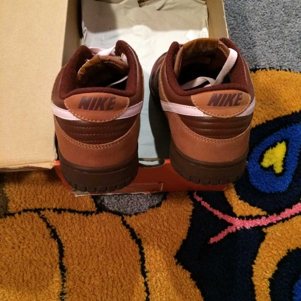 Nike × Vintage Nike Dunk Low Brown Stain Pink Ice… - image 6