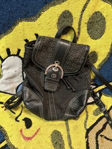 COACH ロゴ刺繍バックパック 黒 コーチ(COACH) リュックサック リュック・バックパック | 通販