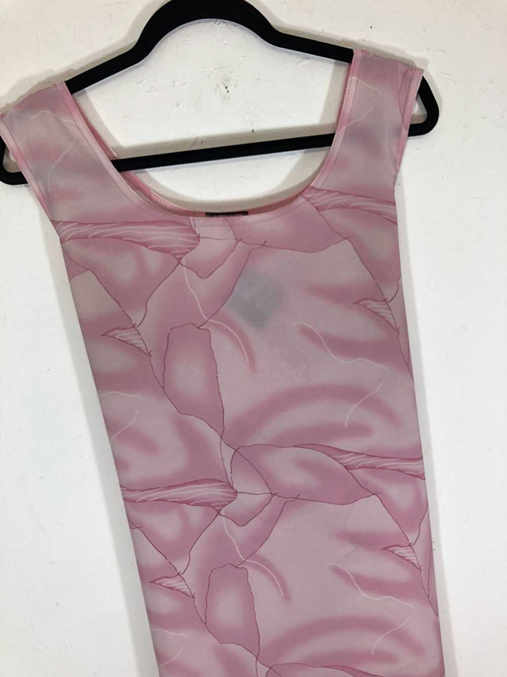 Abstract Pink Flowers Dress - image 2
