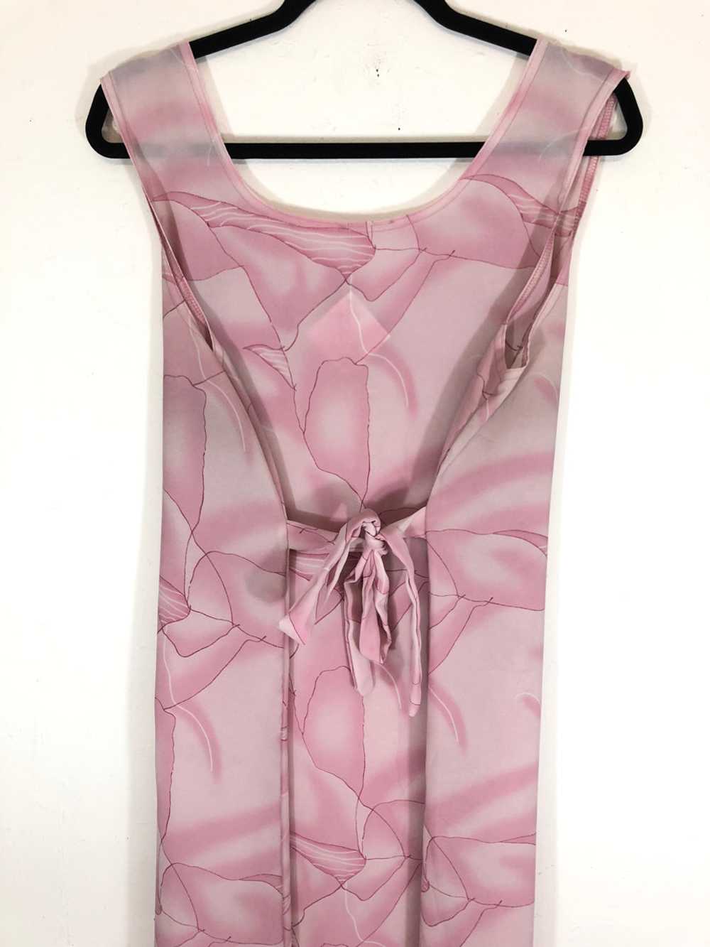 Abstract Pink Flowers Dress - image 4