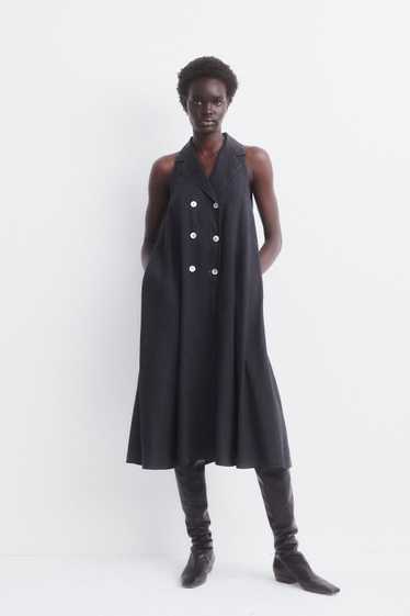 Woven Linen Collar Dress