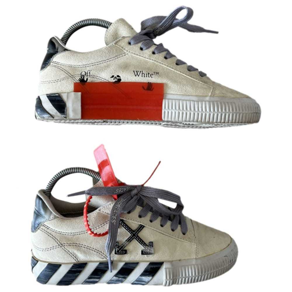 Off-White Vulcalized leather trainers - image 1