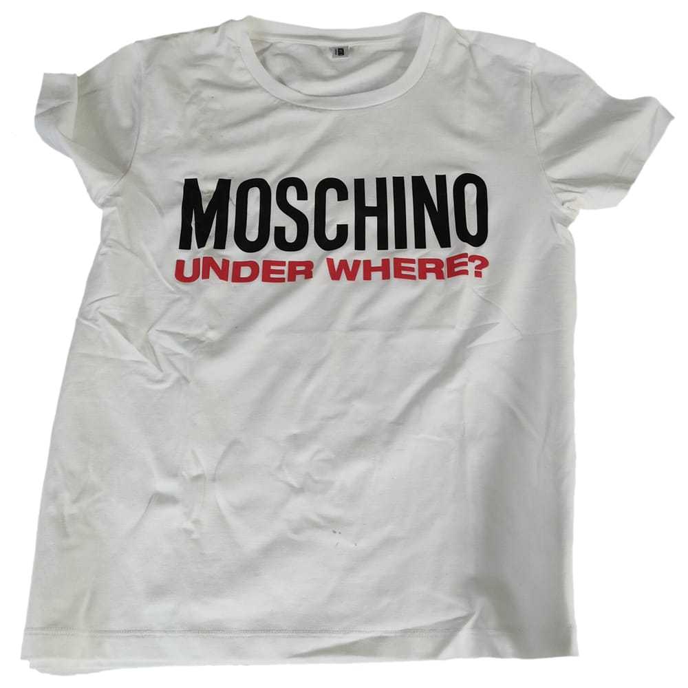 Moschino フリントニットトレス 242D04855403 1002BIANCO Moschino black knit sweater Flintstones Pebbles Bam Bam Size
