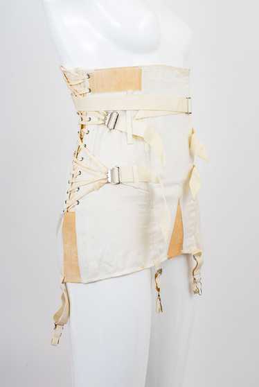 Vintage Fan Laced Girdle Corset By Camp