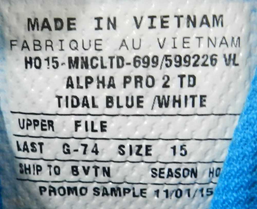Nike Alpha Pro 2 TD Tidal Blue Cleats Men's Shoe … - image 7