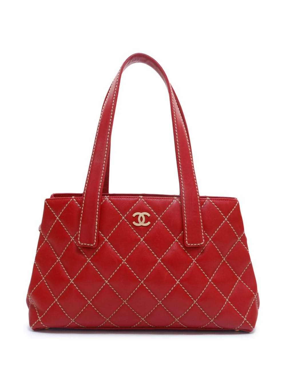 CHANEL Pre-Owned 2002 Wild Stitch tote bag - Red - image 1