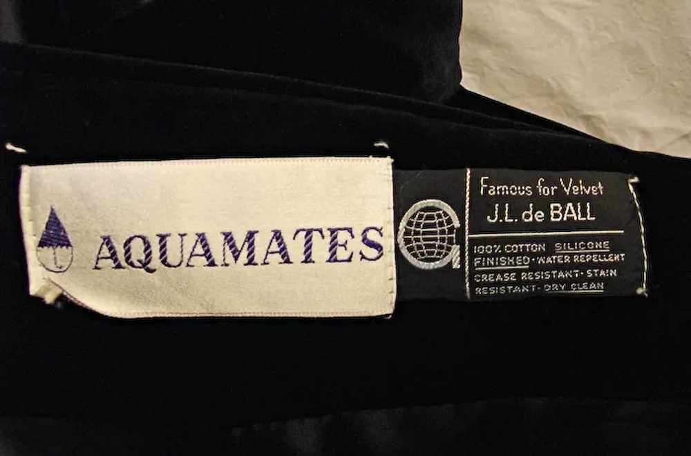 Vintage Aquamates J.L. de Ball Black Velvet Opera… - image 11