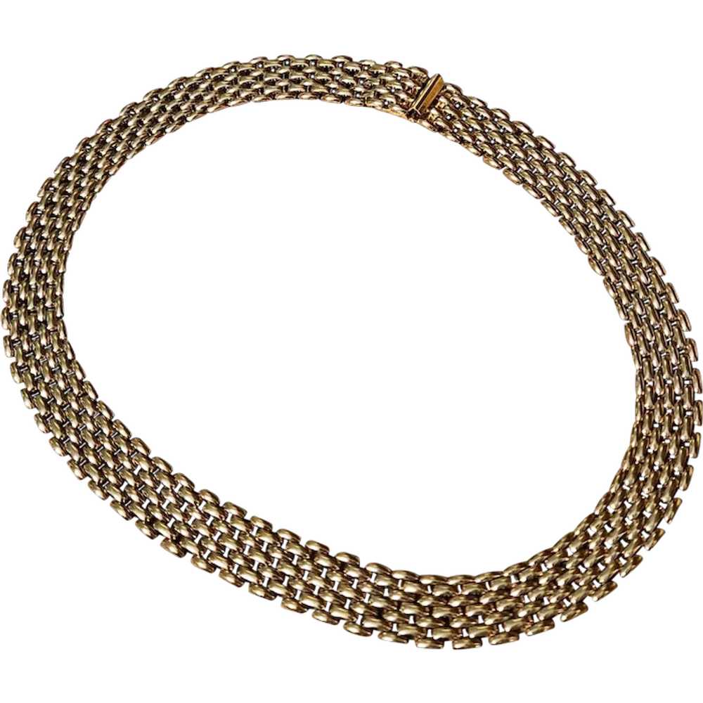 Monet Gold Tone Necklace - image 1