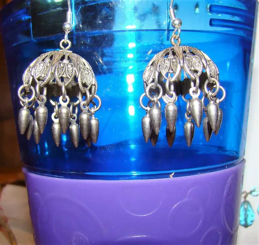 Really fun Chandalier, Gothic dangle earrings wit… - image 3