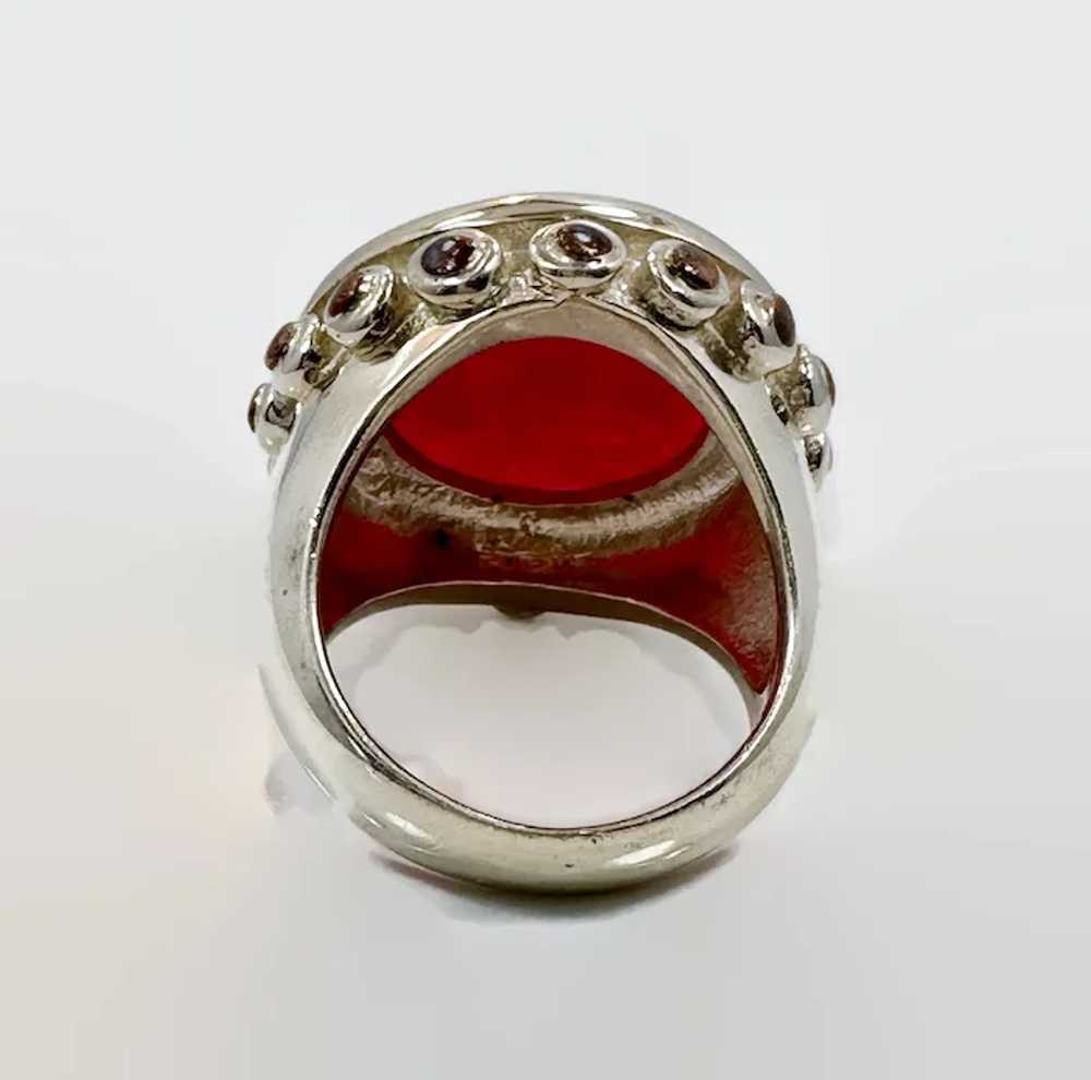 Garnet Ring, Sterling Silver, Barse, Designer, Ma… - image 4