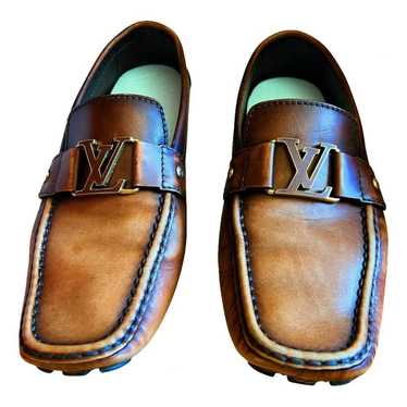 Louis Vuitton Monte Carlo Men's Matte Brown Leather Moccasin Shoes size  8/43 ref.558841 - Joli Closet