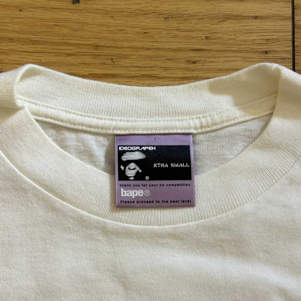 Bape Used Bape Bapesta White Tee XS - image 3