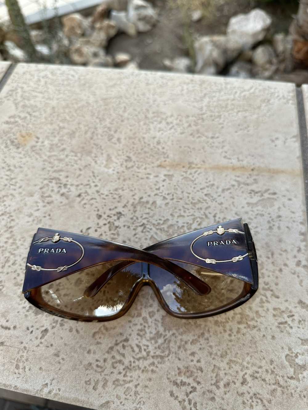 Prada × Vintage Prada Tortoise Vintage Sunglasses… - image 5