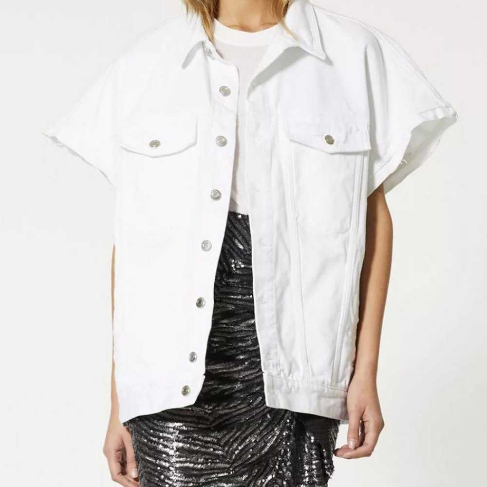 Iro Iro Rungis Denim Vest Jacket White - image 2