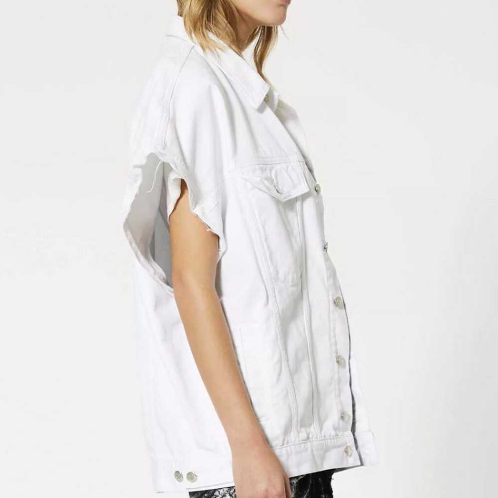 Iro Iro Rungis Denim Vest Jacket White - image 3